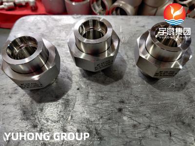China MSS SP-83 Forged Pipe Fitting ASTM A182 F316L Stainless Steel Socket Weld Union for sale