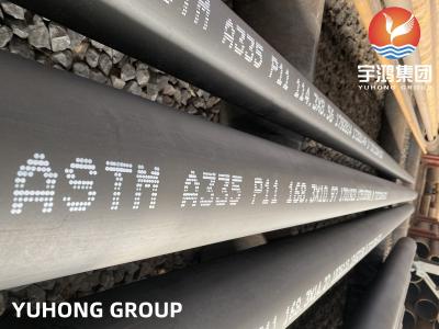 China Alloy Steel Seamless Tubes,ASTM A335 P11,P22, P5, P9, ASTM A335 P91 Black painting,Beveled for sale