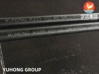 China ASTM A335 P11 P22 ALLOY STEEL  SEAMLESS PIPE  SCH80 SCH40  BLACK PAINTING SURFACE BEVELED PLAIN END FOR OIL AND GAS for sale