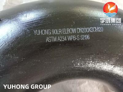 China ASTM A234 WPB-S Elbow Butt Weld Fittings B16.9 Pressure Vessel Piping for sale