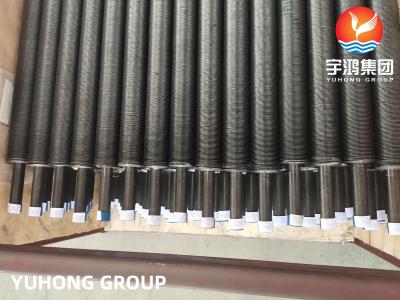 China Kohlenstoffstahl-Rippenrohr A179 verdrängte Flossen-Rohr-L-artige gezackte Art Embeded-Art Aluminium-1060/1050 Wärmetauscher zu verkaufen