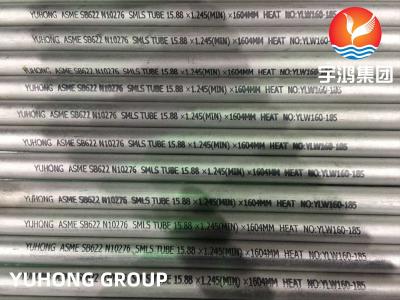 China Nickel Alloy Steel Seamless Pipes  ASME SB622 C276  15.88*1.245（Min）*1604 MM for sale