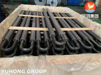 China U Type Finned Tube Heat  Exchanger Tube Water to Air Heat Pump Split Flow Air Conditioner Condenser Refrigeration for sale