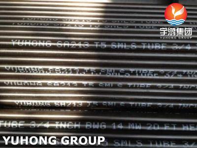 China Tubo sem emenda de alta pressão Heater Superheater Tube do permutador de calor do tubo do aço de liga do tubo de caldeira ASTM A213 ASME SA213 T5 à venda