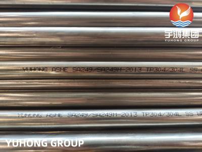China Edelstahl ASTM A249/A249M schweißte helles getempertes geschweißtes Rohr 38.1*1.2*3000mm des Rohr-TP304L TP316L TP304 zu verkaufen
