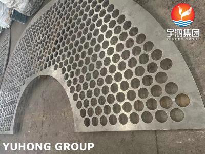 China Partes de condensadores de placas de suporte de placa de defleção SA516 Gr.70 Indústria petroquímica/marinha/gás petrolífero/alimentos à venda