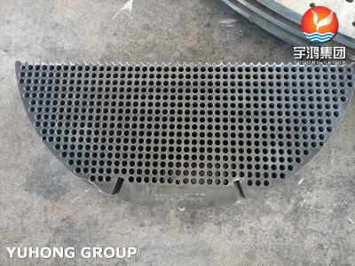 Chine EN 10025-2 S235JR Plaque de support de baffle en acier au carbone pour échangeur de chaleur à vendre