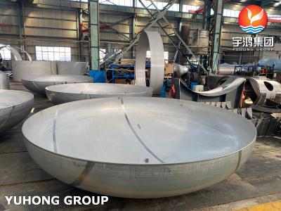 중국 A516 GR.70 타원형 헤드들 접시형 헤드들 탱크는 열 교환기 부분을 위해 완성합니다. 판매용
