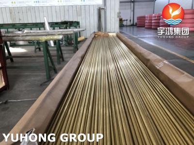China DIN17660 CuZn20Al2 F39, UNS C68700 Seamless Aluminums Brass Tube For Heat Exchanger for sale