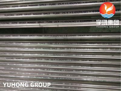 China ASTM B163 UNS N06600 Nickel Chromium Iron Alloy Seamless Tube Condensador for sale