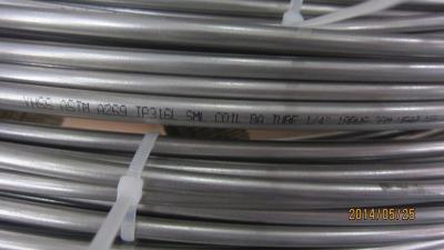 中国 造船所のためのアニールされるステンレス鋼のコイルの管ASTM A269 TP304/TP304L/TP310S/TP316Lの明るい1/4インチBWG18 販売のため