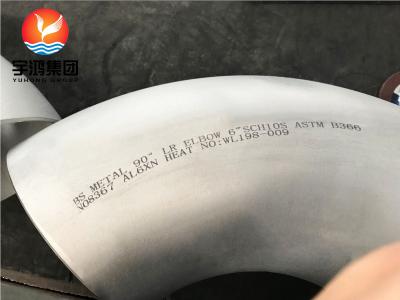China NICKEL ALLOY AL6XN BUTT WELD FITTING ASTM B366 NO8367 90DEG LR ELBOW for sale