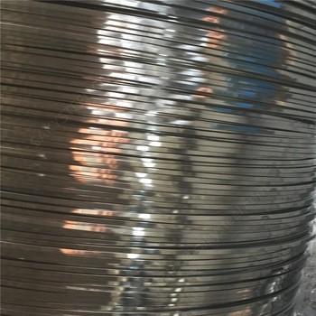 China Soap Coated Stainless Steel Flat Wire Flat Metal Wire For Binding Carbon for sale