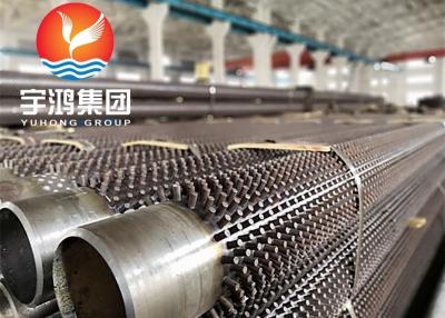 China DIN 17175 STAINLESS STEEL STUDDED BOILER FINNED TUBES WITH 11CR / 11-13 CR for sale