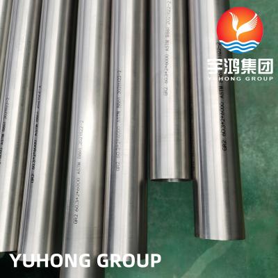 China Pipe de titanio ASTM B861 GRADO 2 para plantas de procesamiento químico en venta