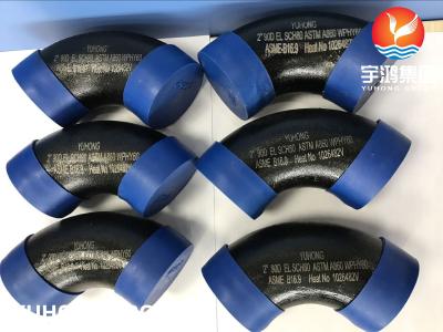 China ASTM A860 WPHY60 SCH40 BW B16.9 STEEL PIPE FITTINGS BLACK PAINTING for sale