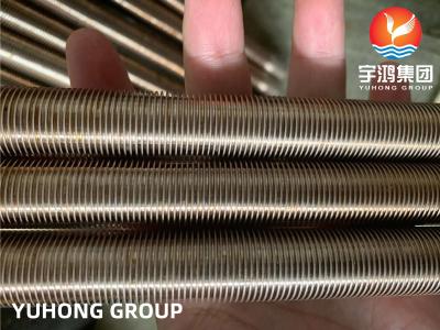 China ASTM B111 UNS C70600 CuNi 90/10 Copper Nickel Alloy Low Finned Tube for sale