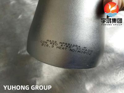 China ASTM A 403 WPS31254-W Stainless Steel Butt Weld Fitting  Reduce Tee Cap Elbow ASME B16.9 for sale