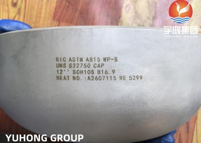 China ASTM A815 Butt Weld Fittings UNS S32750 / S32760 Seamless Cap DN100 SCH40S for sale