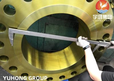 China ASTM A694 F52 F60 F65 Pipeline Steel Forged WNRF Flange For Oil And Gas Industries for sale