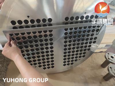 China EN10028 1.4541 / F321 Forged Tubesheet Stainless Steel Heat Exchanger Tube Plate for sale
