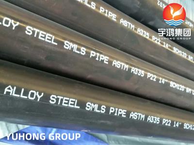 Китай ASME SA335 P22 Сплавная сталь Бесшовная труба для применения при высоких температурах продается