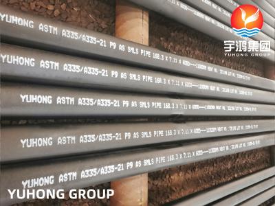 China P9 ALLOY STEEL SEAMLESS PIPE ASTM A335 / ASME SA335 BLACK COATING for sale