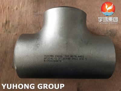 China ASTM A403 WP304L STAINLESS STEEL SEAMLESS FITTING TEE WELDED / SEAMLESS for sale