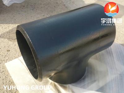 China ASTM A234 GR WP11 Butt Weld Equal Tee Black Coated Pipe Fitting for sale
