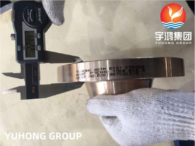 China B151 C70600 Copper Nickel Forged Flange Weld Neck Rised Face B16.5 For Pipe Connection for sale