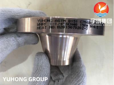 China ASTM B151 C70600 Copper Nickel Alloy Weld Neck Raised Face Flange ASME B16.5 for sale