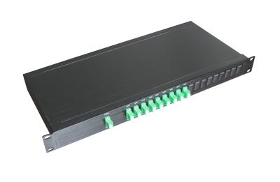 Chine Module passif 8CH DWDM Multiplexe d'équipement de télécommunication dans 8CH+1 LC-APC rackmount à vendre