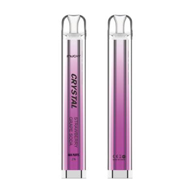 China Crystal Disposable Vape Pen Strawberry Grape Soda 2% Nicotine for sale