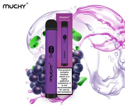 China Muchy OEM Disposable E Cigarettes Vape Pen 2500puff 1000mAh Oil 1.8% 6.5ml for sale