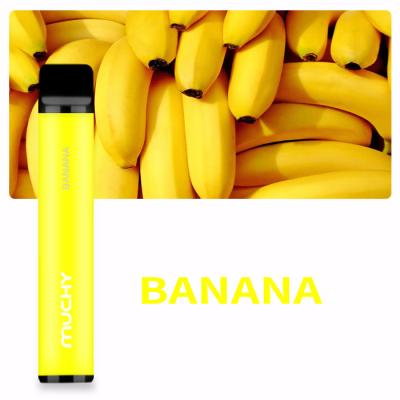 China 750mAh Non Nicotine Disposable Vape 1500Puff Oil 5.0ml Banana for sale