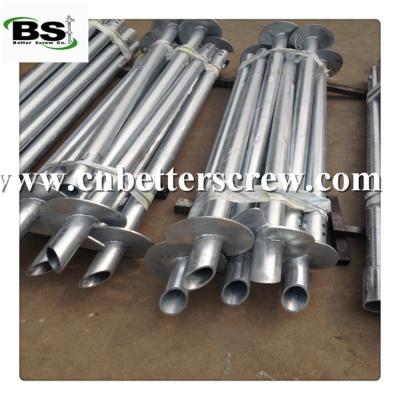 China square bar shaft helical pier or square tubular shaft helical pier for sale for sale
