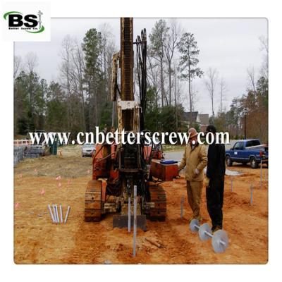 China helical pier with helix plate for villa deep foundation for America and Canada for sale