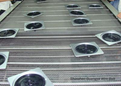 China Spiral Stainless Steel Wire Mesh Conveyor Belt For Drying / Cleaning Strong Tension for sale