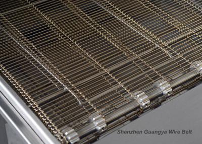 China Loop Edge Flat Flex Wire Belt , Baking Machinery Flexible Conveyor Belt for sale
