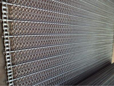 Chine Surface plane forte résistante à la chaleur adaptée aux besoins du client de tension de maille de bandes de conveyeur en métal à vendre
