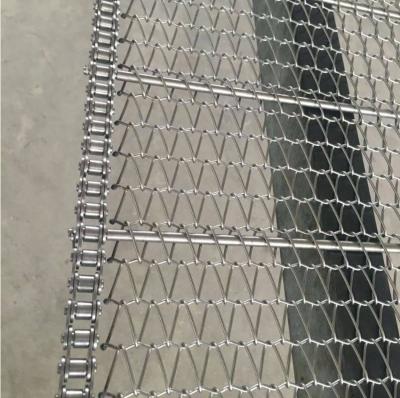 China Malla de alambre a prueba de calor del acero inoxidable, banda transportadora de la industria alimentaria del alambre de metal en venta