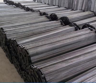 China Wire Mesh Chain Food Conveyor Belt Argon Welding Strong Tension ISO9001 for sale