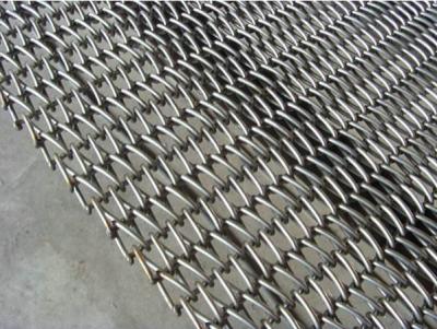 China Honeycomb Metal 4mm Wire Mesh Belt Fire Retardant Stainless Steel 304 Custom for sale