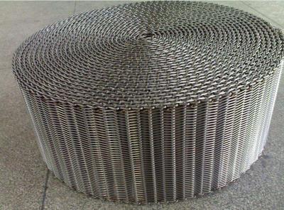 China Professional Spiral Conveyor Belt , 304 SS Woven Wire Mesh Conveyor Belt for sale