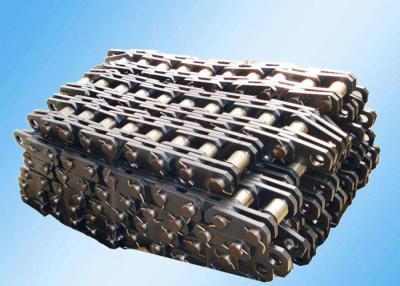 China Steel Leaf Industrial Conveyor Chain Slat Type High Strength Bright Surface for sale