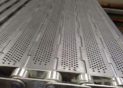 China Smooth Surface Food Conveyor Belt , High Strength Plate Link Belt With Roller Chain for sale