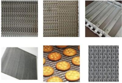 China Non Pollution Eye Link Chain Conveyor Belt Wire Mesh 8mm For Snack Foods for sale