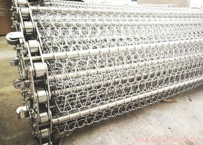 中国 高精度のチェーン・リンクのコンベヤー ベルト、金属の網のコンベヤー ベルトの長い耐用年数 販売のため