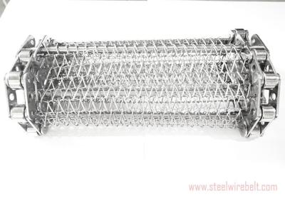 China Chain Edge Stainless Steel Wire Mesh Conveyor Belt 20-100m Length Anti Acid for sale