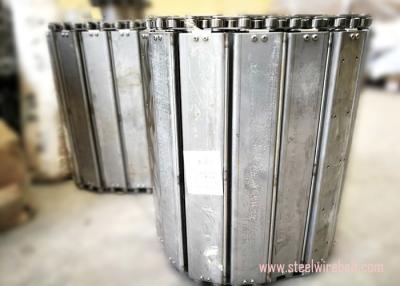 China Stainless Steel Plate Conveyor Belt Chain Plate Conveyor Acid / Alkali Resistant for sale
